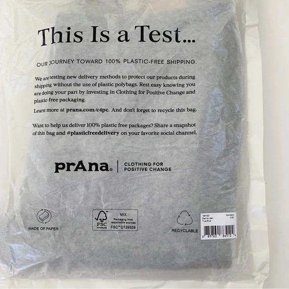 Prana Mid Rise Sienna Stretch Denim Skinny Jean Blue Size 27 NWT - Picture 15 of 16